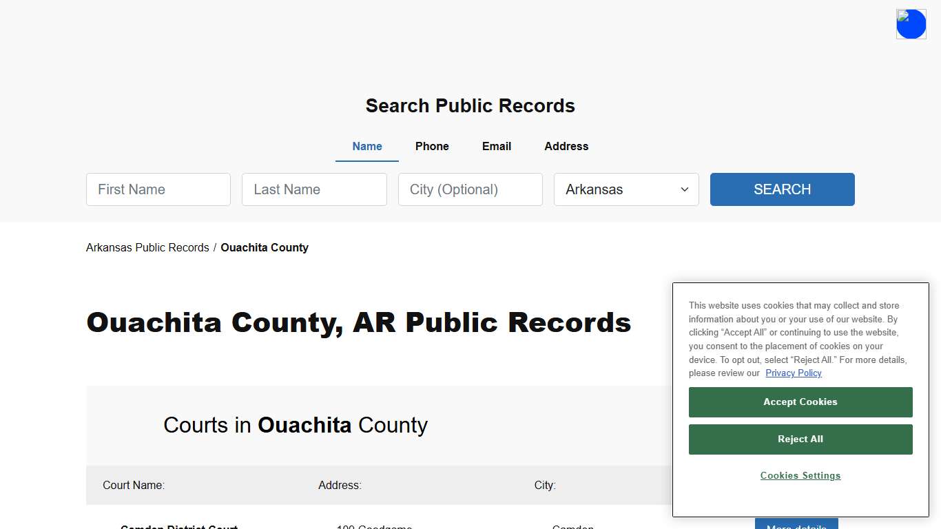 Ouachita County, AR Public Court, Arrest and Inmate Records - ThePublicIndex